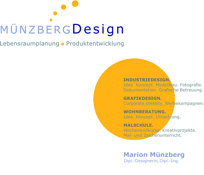 MÜNZBERGDesign – Marion Münzberg - Industriedesign, Grafikdesign, Wohnberatung, Malschule